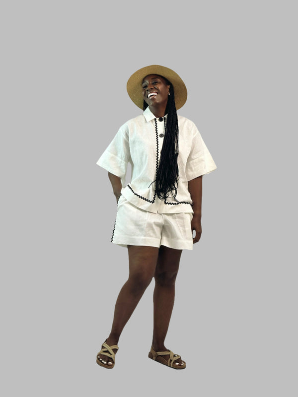 Kanye Linen Short Set